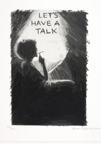 Adrian Piper. Let's Talk, 1992. Serigraph on paper, 52/100
