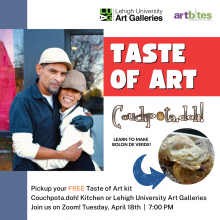 promotional graphic for Taste of Art with Couchpota.doh!